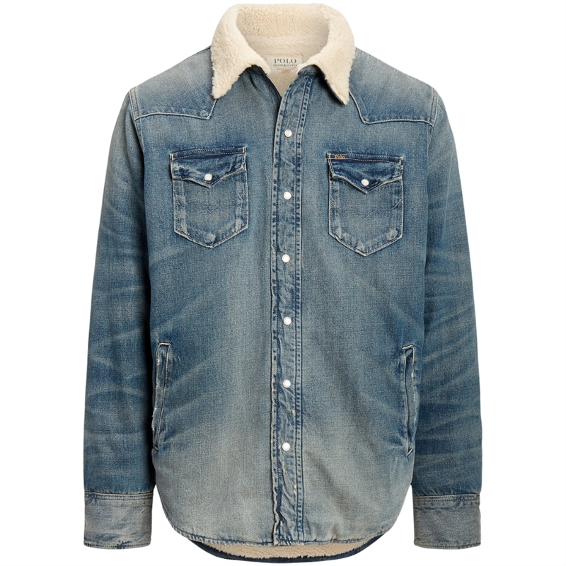Polo Ralph Lauren Fleece-Lined Denim Western Shirt Jakke