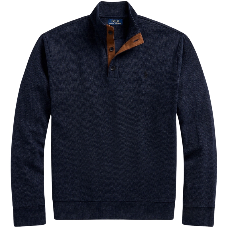 Polo Ralph Lauren Herringbone-Print Luxury Jersey Sweatshirt