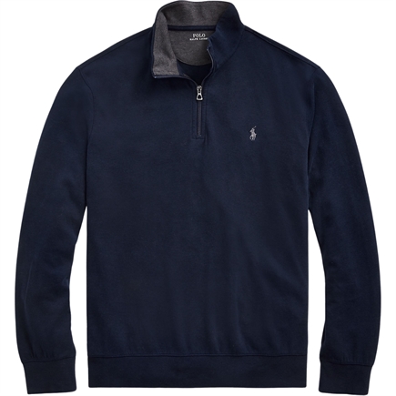 Polo Ralph Lauren Luxury Jersey Quarter-Zip Sweatshirt