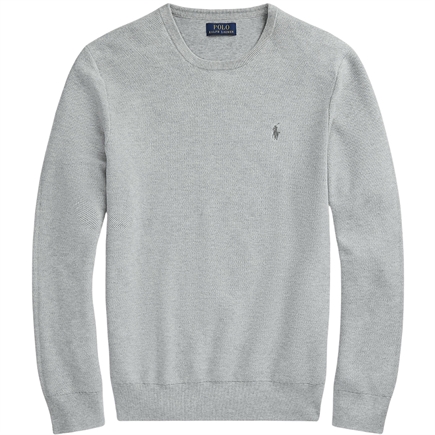Polo Ralph Lauren Mesh-Knit Cotton Crewneck Strik