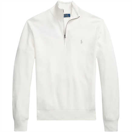Polo Ralph Lauren Mesh-Knit Cotton Quarter-Zip Sweatshirt