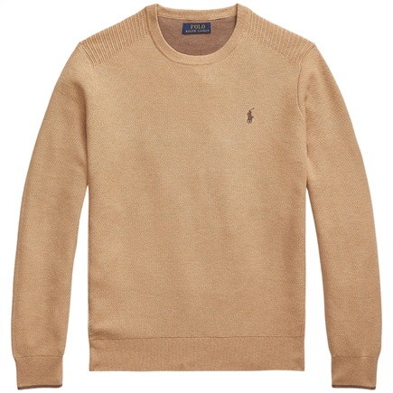 Polo Ralph Lauren Mesh-Knit Cotton Crewneck Sweatshirt