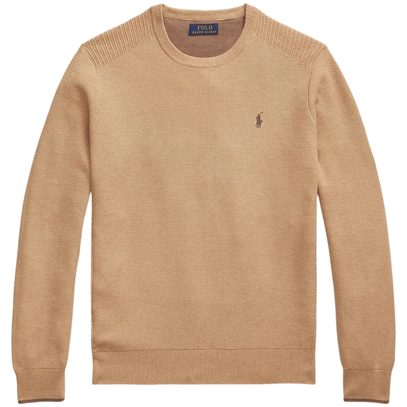 Polo Ralph Lauren Mesh-Knit Cotton Crewneck Sweatshirt