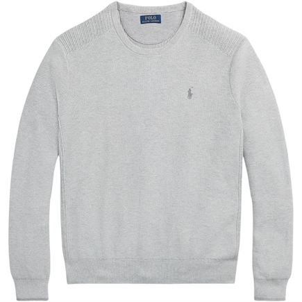Polo Ralph Lauren Mesh-Knit Cotton Crewneck Sweatshirt