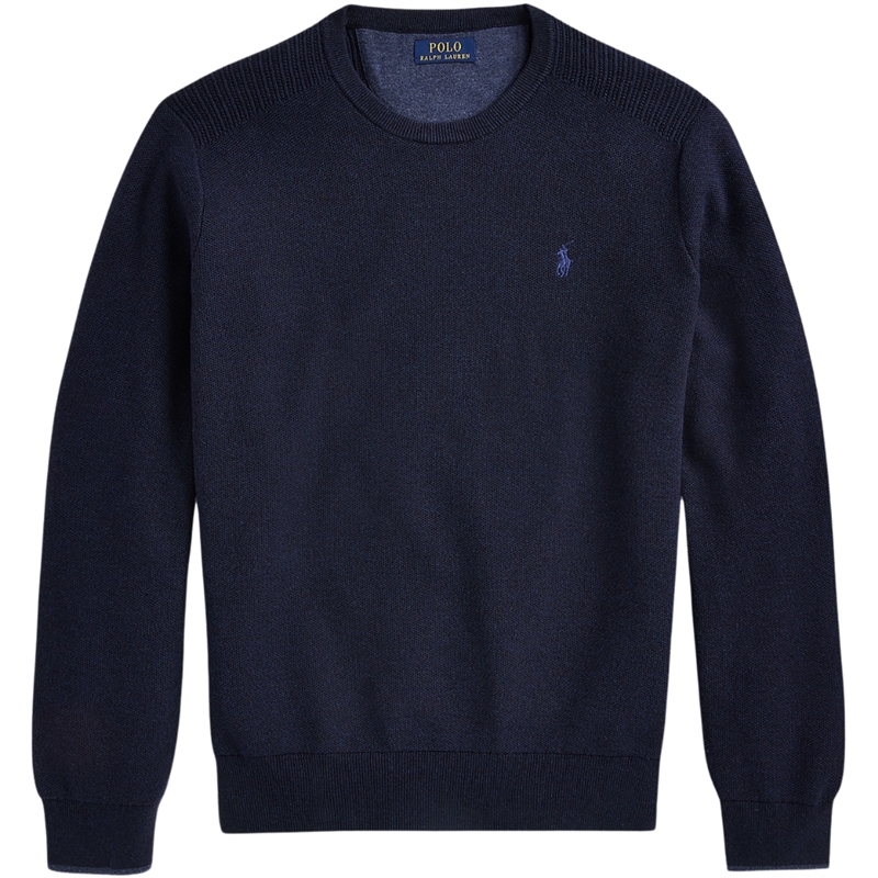 Polo Ralph Lauren Mesh-Knit Cotton Crewneck Sweatshirt
