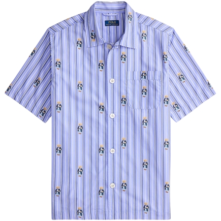 Polo Ralph Lauren Polo Bear Striped Poplin Pajama Skjorte