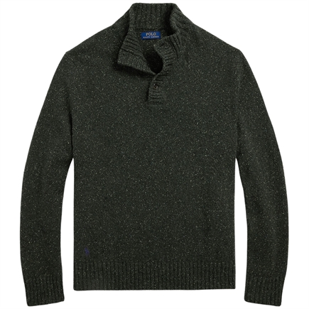 Polo Ralph Lauren Speckled Wool-Blend Mockneck Strik