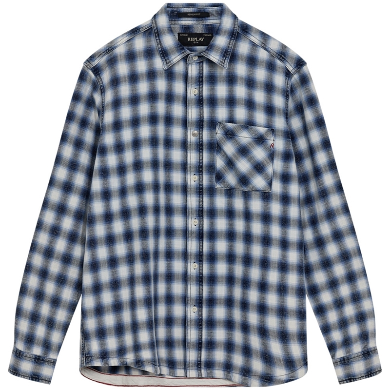 Replay Chequered Regular Fit Skjorte