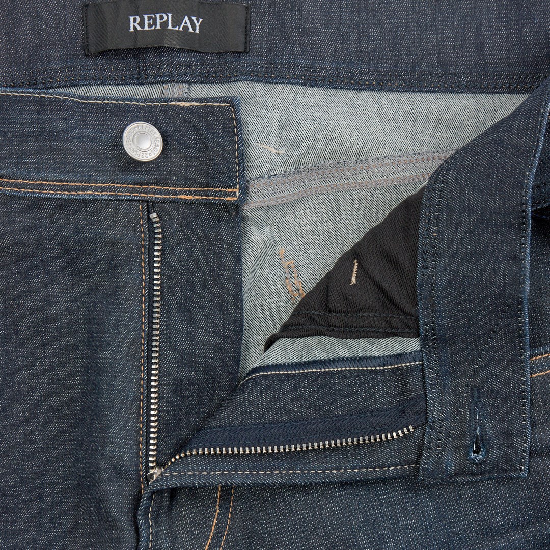 Jeans Slim Anbass Bleu Foncé Pour Homme Replay| Destock Jeans