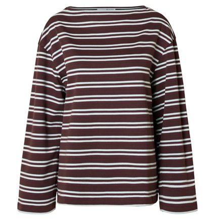 Selected Femme Polly LS Boatneck Striped T-shirt 