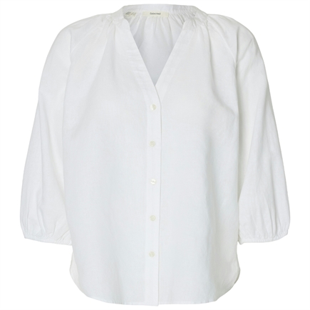 Selected Femme Cleo-Alberta Linen Blend Skjorte