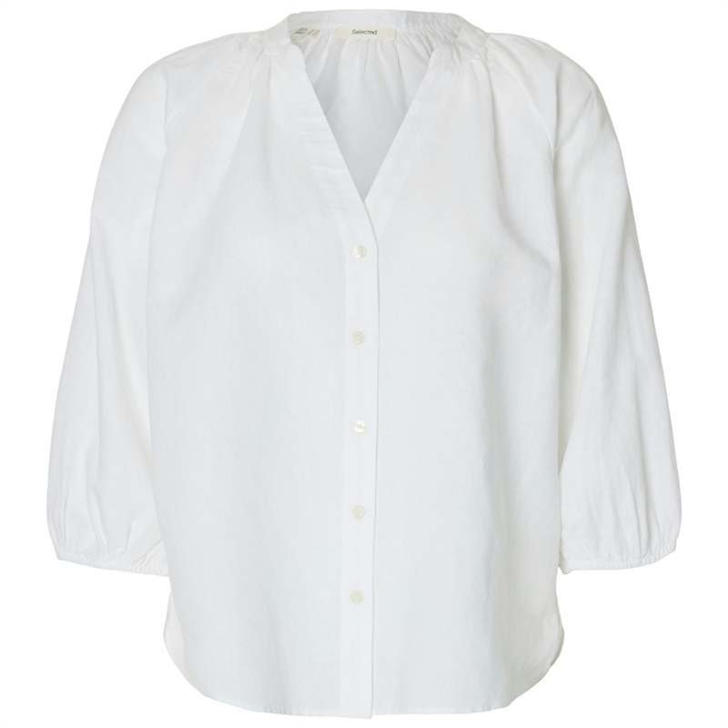 Selected Femme Cleo-Alberta Linen Blend Skjorte