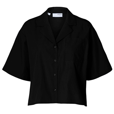 Selected Femme Blair SS Cropped Skjorte