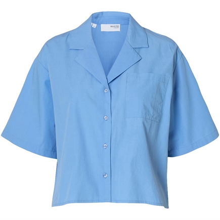 Selected Femme Blair SS Cropped Skjorte