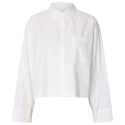 Selected Femme Dannie LS Cropped Boxy Skjorte