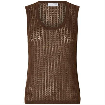 Selected Femme Hennah SL Knit Structure Top