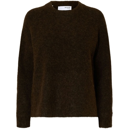 Selected Femme Lulu LS Knit O-Neck Strik