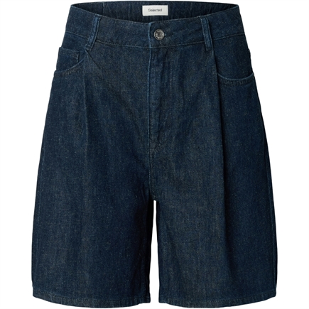 Selected Femme Wide Hanny HW Denim Shorts
