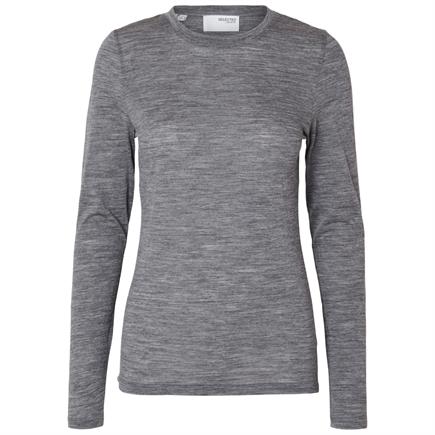 Selected Femme Slfwola LS O-Neck Strik