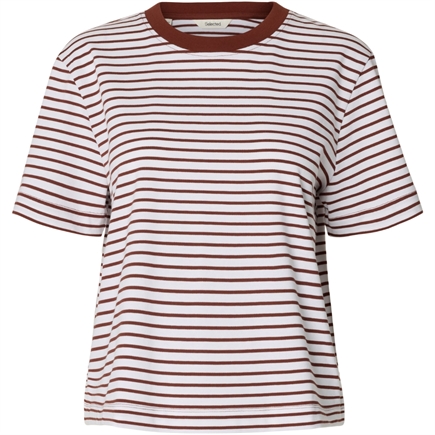 Selected Femme Essential SS Striped Boxy T-shirt