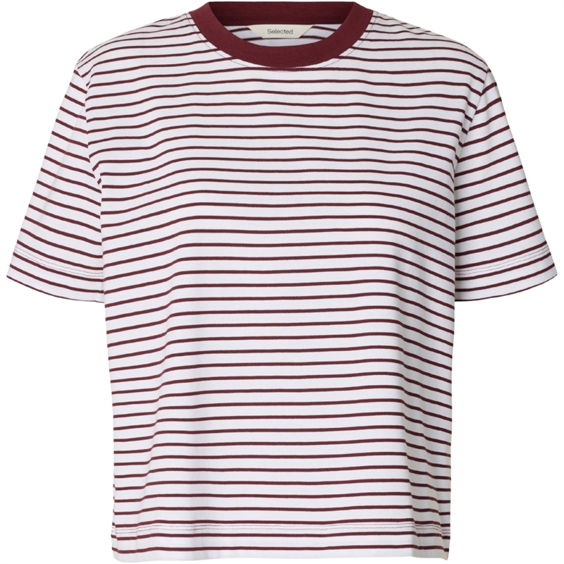 Selected Femme Essential SS Striped Boxy T-shirt