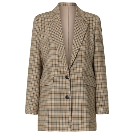 Selected Femme Rita LS Relaxed Check Blazer