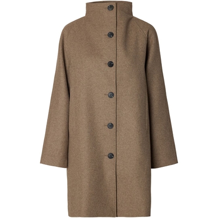 Selected Femme Zia-Vinni Wool Blend Frakke