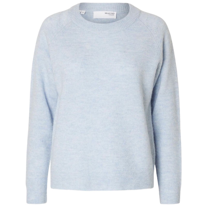 Selected Femme Slflulu LS Knit O-Neck Strik