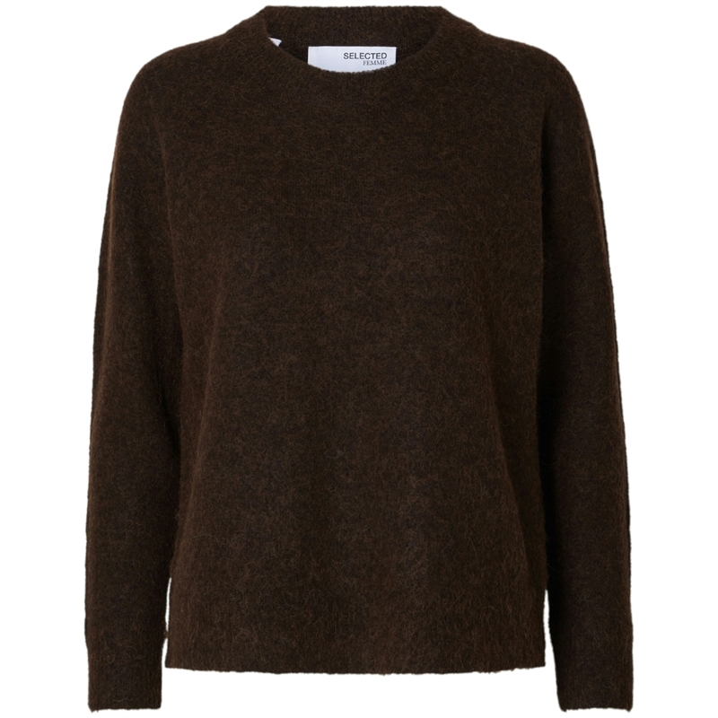 Selected Femme Slflulu LS Knit O-Neck Strik