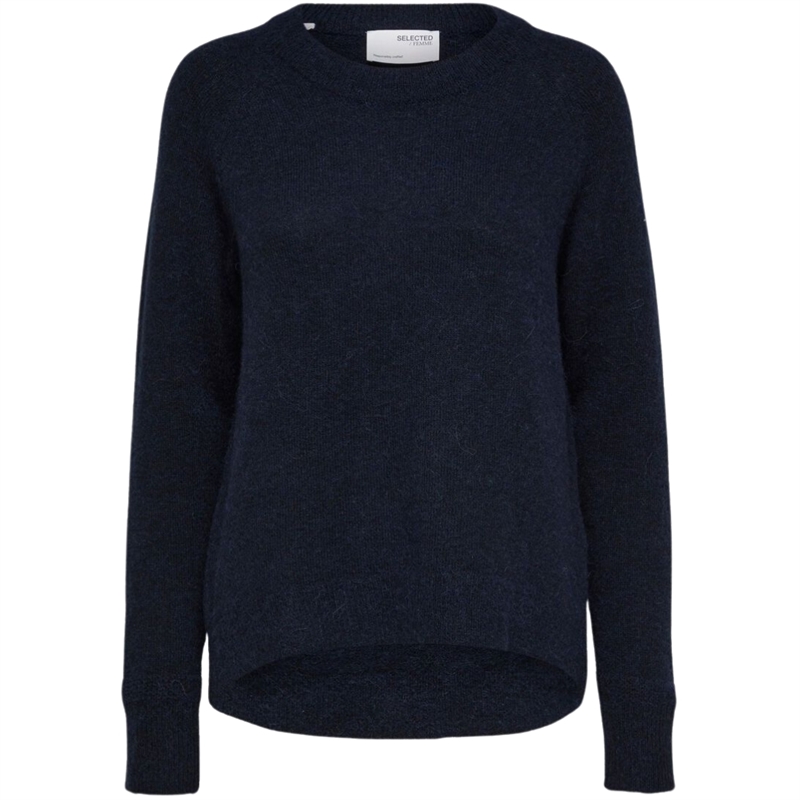 Selected Femme Slflulu LS Knit O-Neck Strik