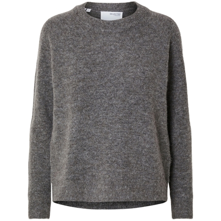 Selected Femme Slflulu LS Knit O-Neck Strik