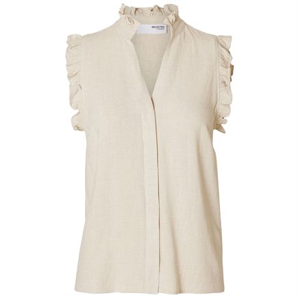Selected Femme Viva SL Sun Ruffle Top