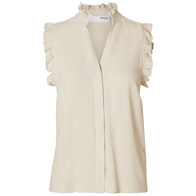 Selected Femme Viva SL Sun Ruffle Top