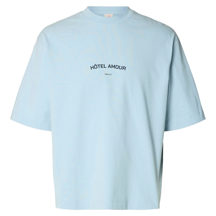 Selected Homme Boxyliam SS O-Neck Tee Hotel Amour T-shirt