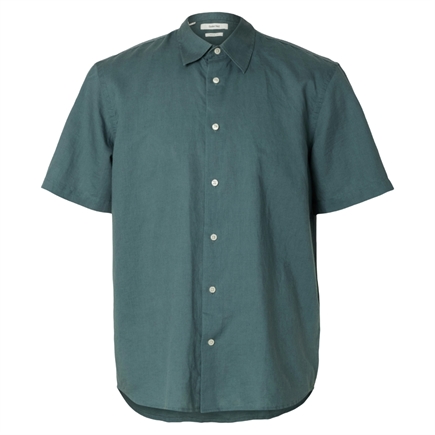 Selected Homme Regclaus Clay Linenblend SS Skjorte