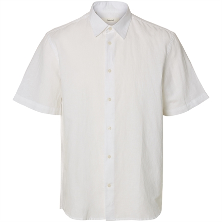 Selected Homme Regclaus Clay Linenblend SS Skjorte