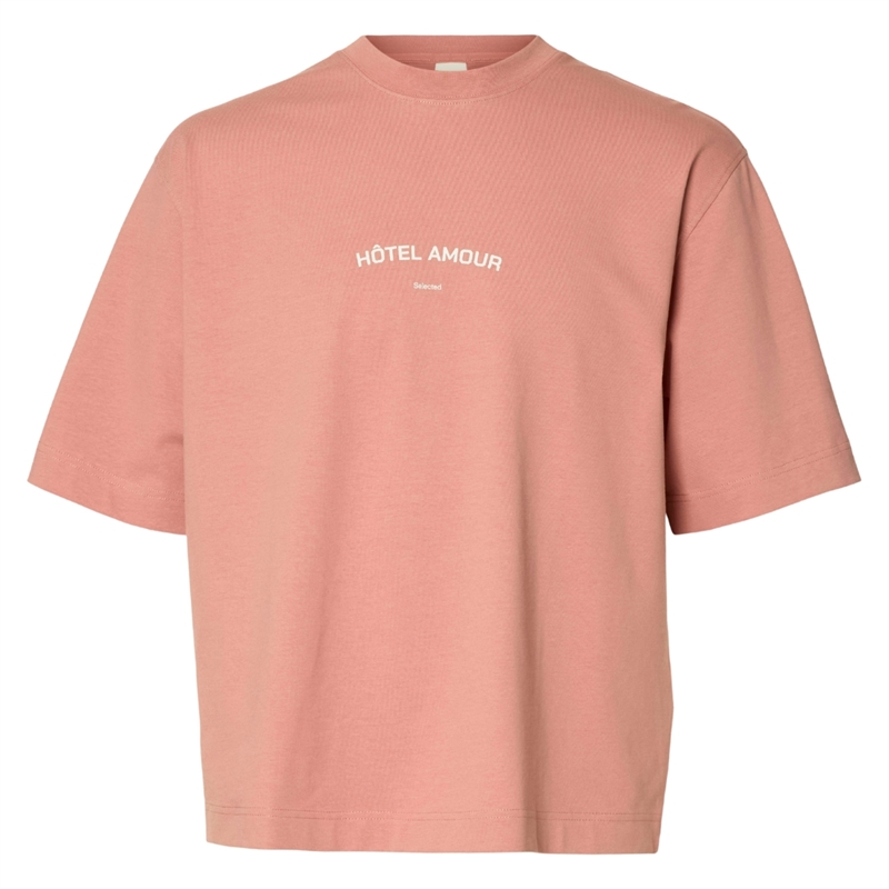 Selected Homme Boxyliam SS O-Neck Tee Hotel Amour T-shirt