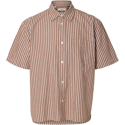 Selected Homme RLXStuart Seersucker SS Skjorte