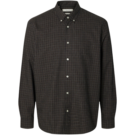 Selected Homme Cole-Jay Melange Reg LS Skjorte