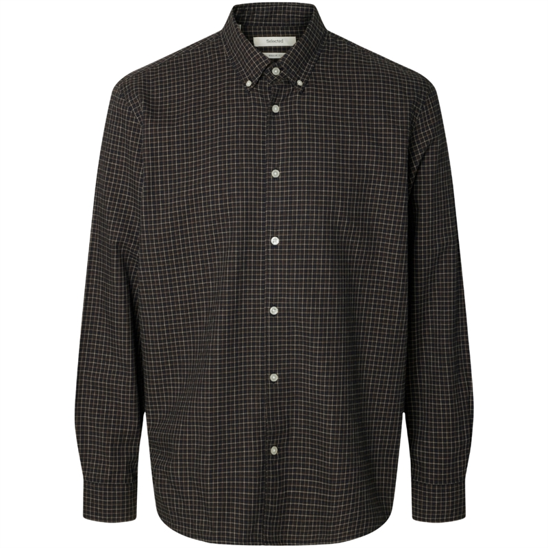 Selected Homme Cole-Jay Melange Reg LS Skjorte