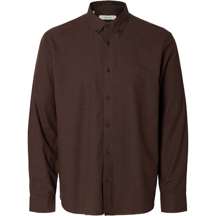 Selected Homme Cole-Jay Melange Reg LS Skjorte