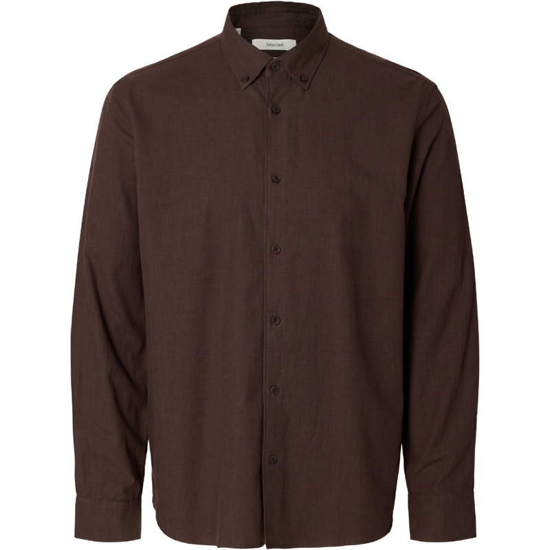 Selected Homme Cole-Jay Melange Reg LS Skjorte