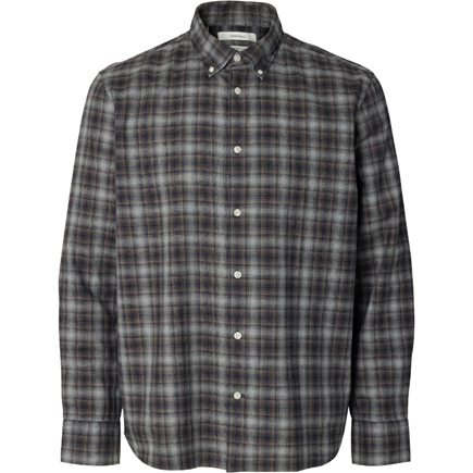 Selected Homme Cole-Jay Melange Reg LS Skjorte