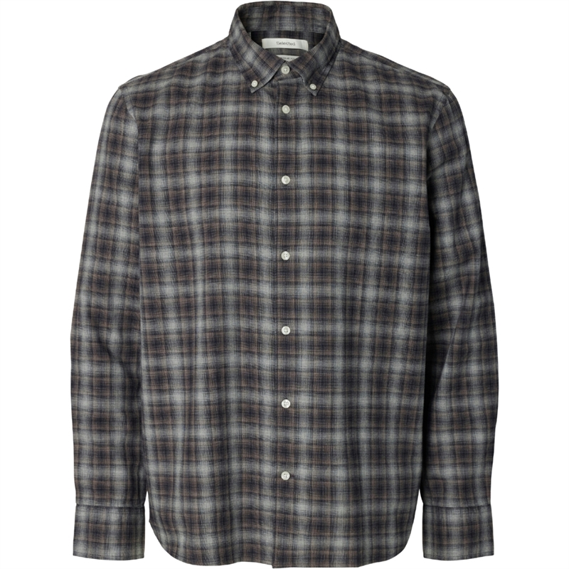 Selected Homme Cole-Jay Melange Reg LS Skjorte