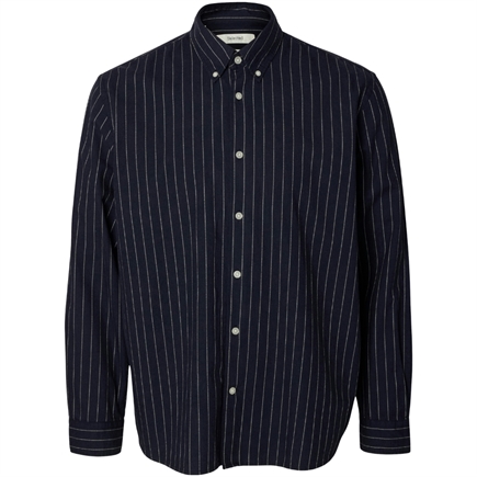 Selected Homme Cole-Jay Melange Reg LS Skjorte