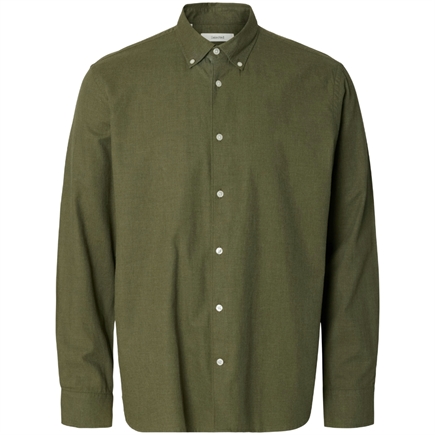 Selected Homme Cole-Jay Melange Reg LS Skjorte