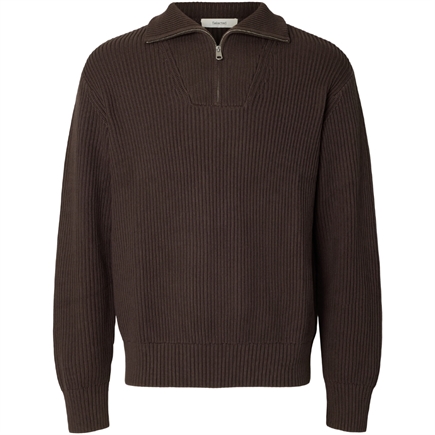 Selected Homme Dry LS Knit RLX Half Zip Strik