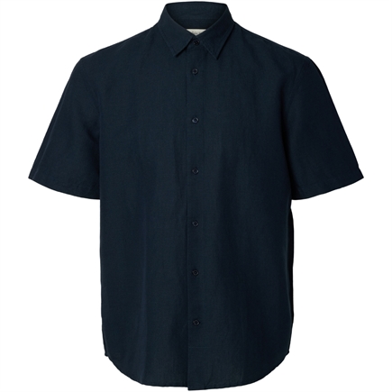 Selected Homme Regclaus Clay Linenblend SS Skjorte