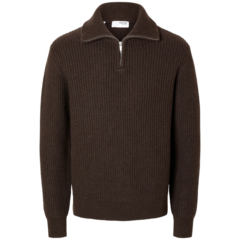 Selected Homme Land Knit Half Zip Strik