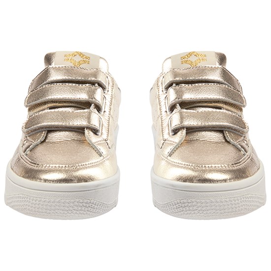 Sofie Schnoor Gold Velcro Sneakers